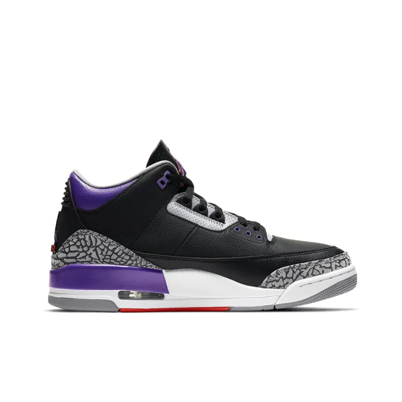 Jordan 3 Retro Black Court Purple-1