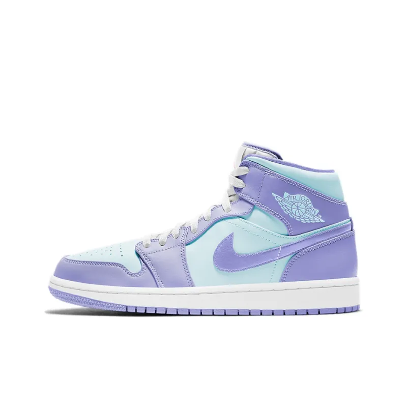Jordan 1 Mid Purple Aqua-0