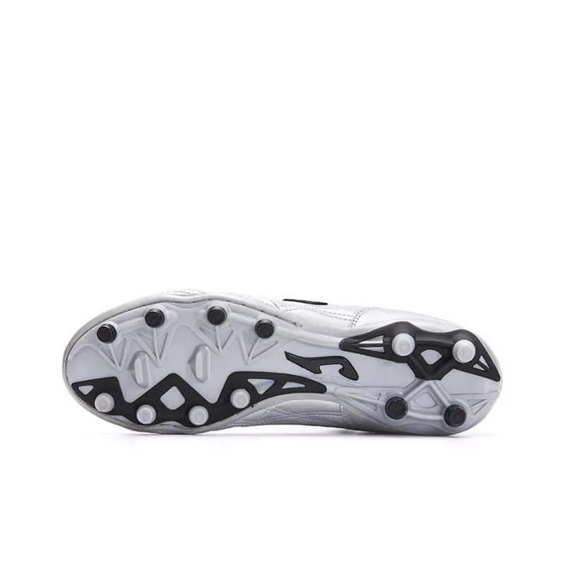 Joma FG Rubber Long Studs Anti Slip Wear Resistant Soccer Shoes Women's Silver-4