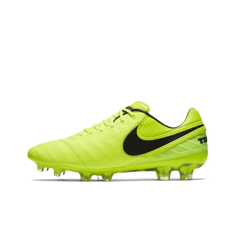 Nike Tiempo Legend 6 Soccer Shoes Men Low Top Neon Yellow/Black-0