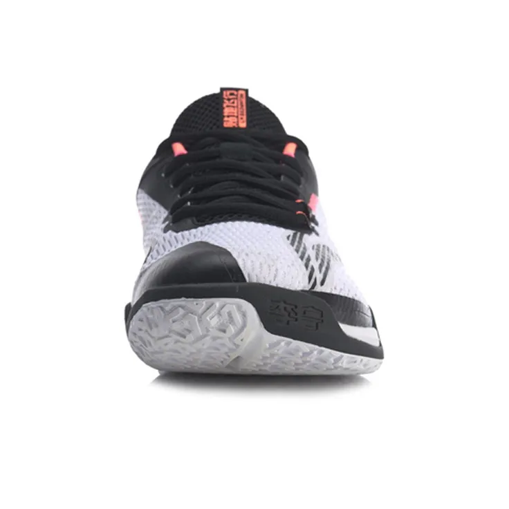 LiNing Flying Close To The Ground Lite Cushioning Rebound Low-Top Badminton Shoes White Black-3