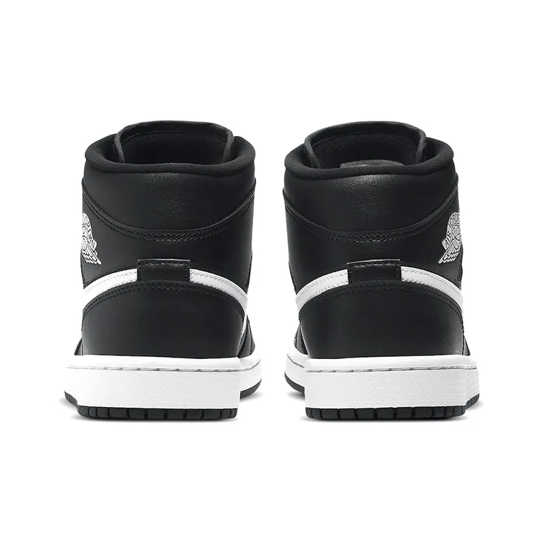 Jordan 1 Mid Black White Women's-4