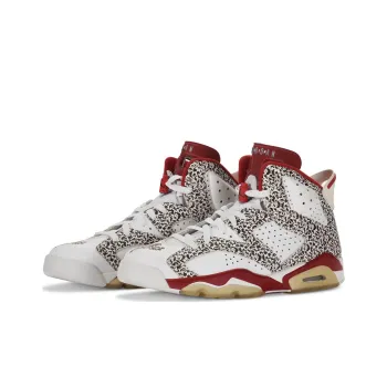 Jordan Air Jordan 6 'Donda West' Cushioned Wear Resistant Slip Resistant High Top Vintage Basketball Shoes Red White