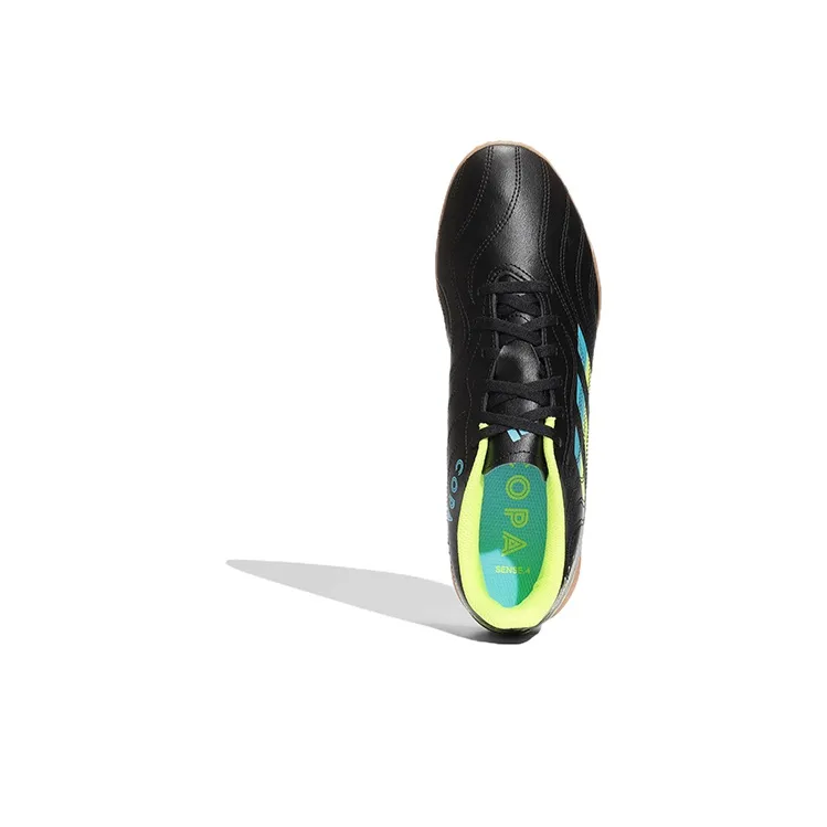 Adidas Copa Sense.4 Anti-Slip And Wear-Resistant Lightweight Soccer Shoes Men's Black-yellow-brown-4