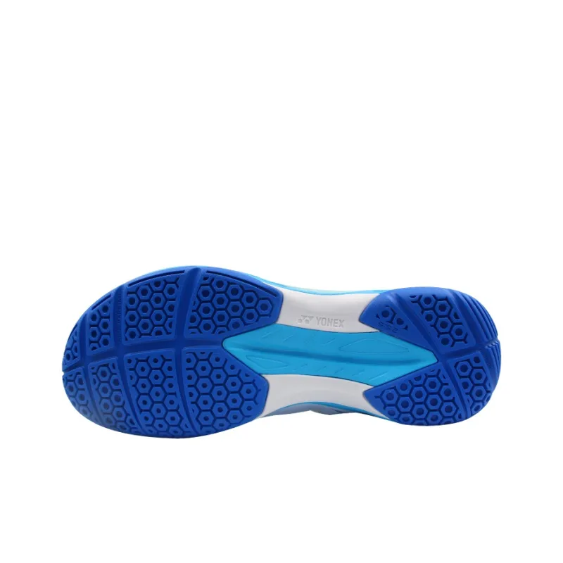 YONEX Power Cushion Cushioned Slip Resistant Low Top Badminton Shoes Unisex White Blue-4