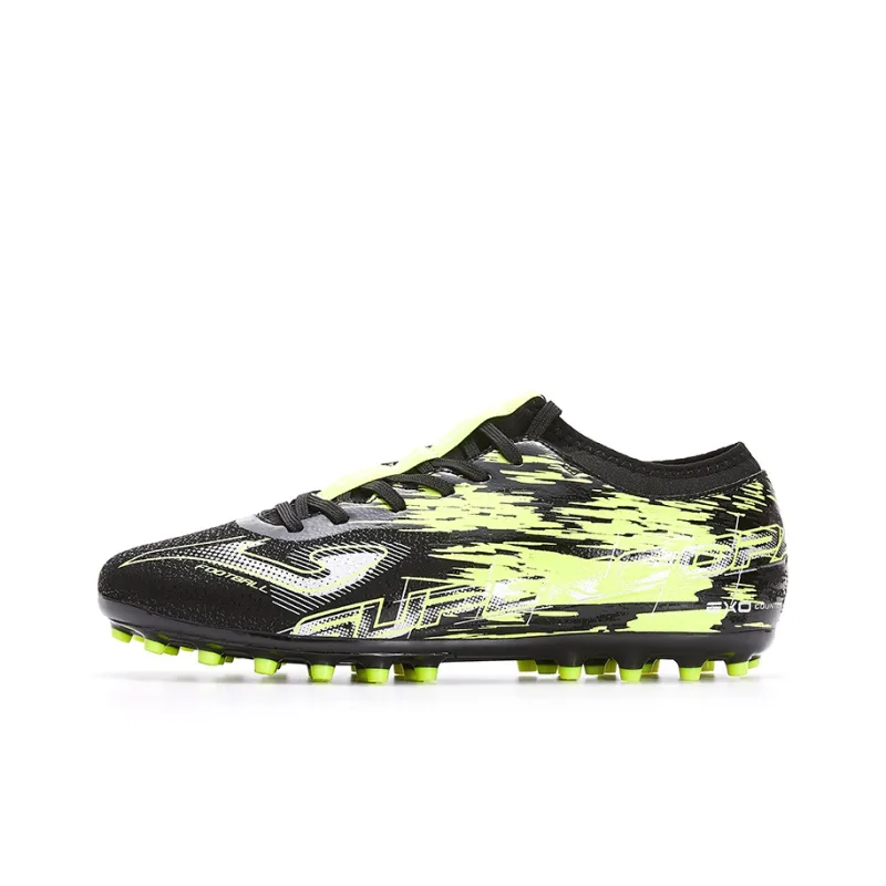 Joma AG Rubber Short Studs Wear Resistant Coverage Soccer Shoes Men's Black Yellow-0
