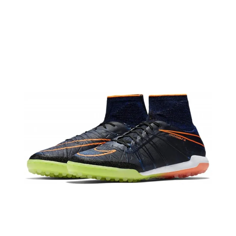 Nike Jr Hypervenomx Proximo Tf Black Black Total Orange Racer Blue Women's-2