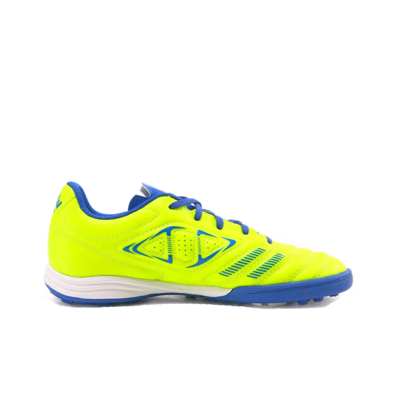 KELME TF Rubber Broken Studs Slip Resistant, Abrasion Resistant, Breathable Soccer Shoes Unisex Yellow Blue-1