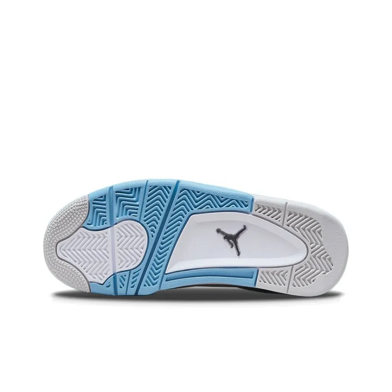 Jordan Dub Zero Mid-Top Vintage Basketball Shoes GS White Black Blue-5