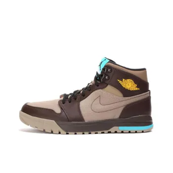 JORDAN 1 Trek Khaki Varsity Maize Baroque Brown
