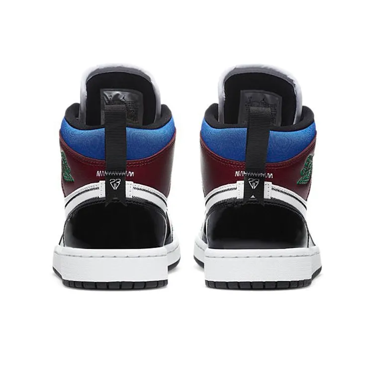 Jordan 1 Mid Se Black White Multi Color Women's-4