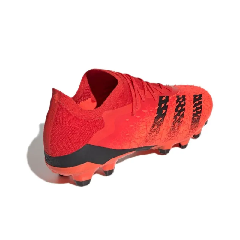 Adidas Predator Freak.1 AG Short Rubber Studs HG Short Rubber Studs Abrasion Resistant Soccer Shoes Men's Red Black-3