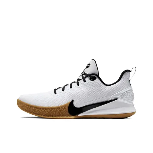 Nike Mamba Focus Vintage Basketball Shoes Men Low-Top White/Black/Brown