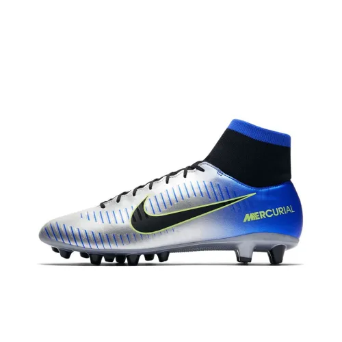 Nike Mercurial Victory Soccer Shoes Men High-Top Blue/Silver