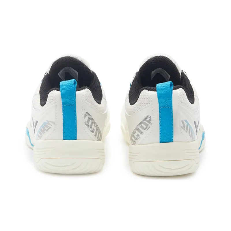VICTOR Cushioned Slip Resistant Abrasion Resistant Low Top Badminton Shoes Unisex Warm White-4