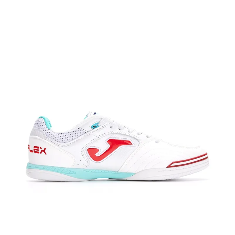 Joma IC/IN Indoor Wear Resistant Coverage Soccer Shoes Men's White Red-1