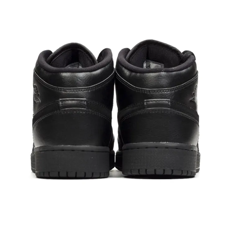 Jordan 1 Mid GS Deep Black-3