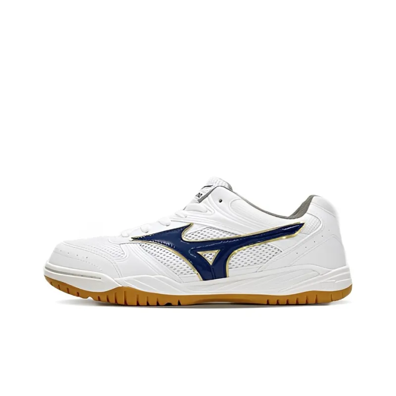 Mizuno Badminton Shoes Unisex Low Top White/Navy Blue-0