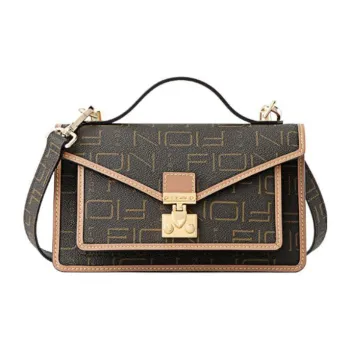 FION PVC Underarm Shoulder Bag, Crossbody Bag Regular Women's Brown