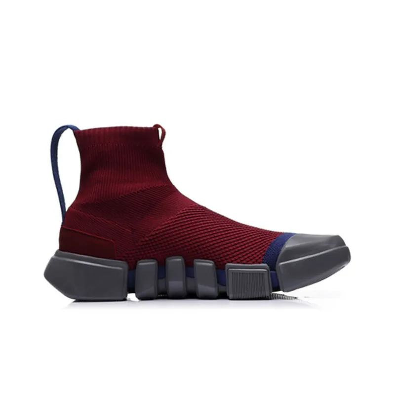 LiNing Essence 2 Wade Essence 2 Lifestyle Shock Absorbers High Top Vintage Basketball Shoes Women's Dark Red-1
