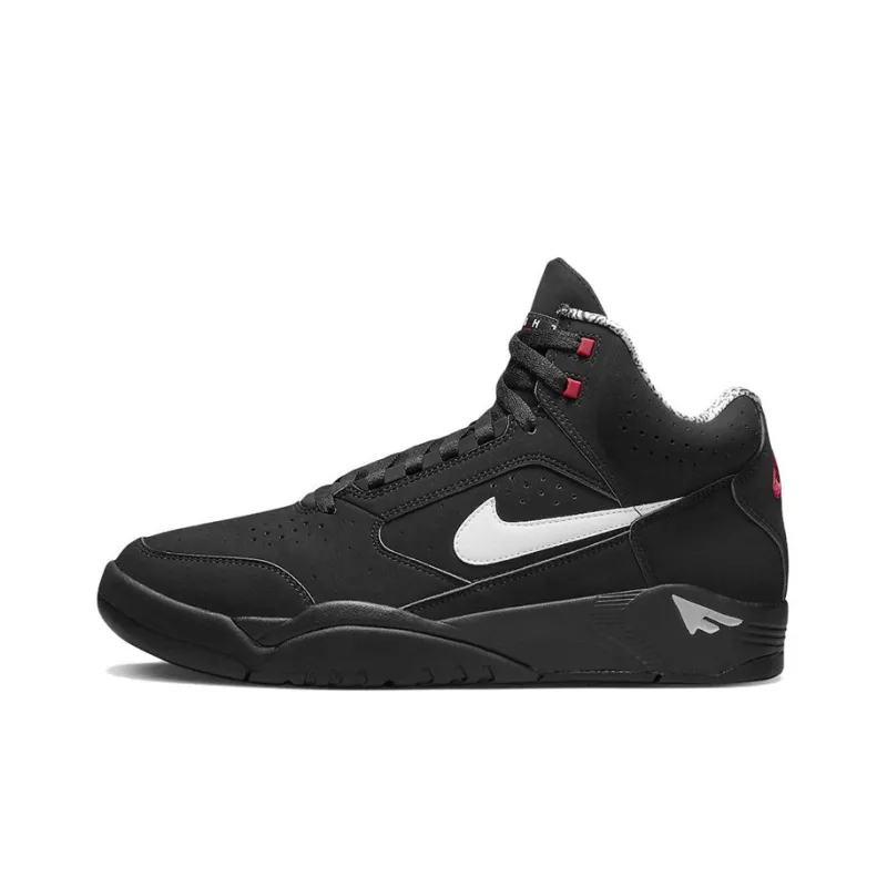 Nike Air Flight Lite Ii Mid Black White Varsity Red-0