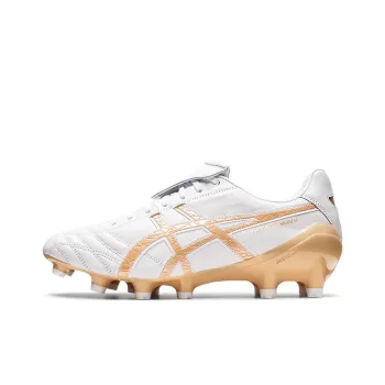 Asics Gel Lethal Testimonial 4 IT Durable Breathable Soccer Shoes Men's White Gold