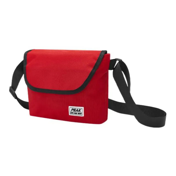 PEAK Fabric Shoulder Bag, Crossbody Bag Regular Unisex Dark Red-2
