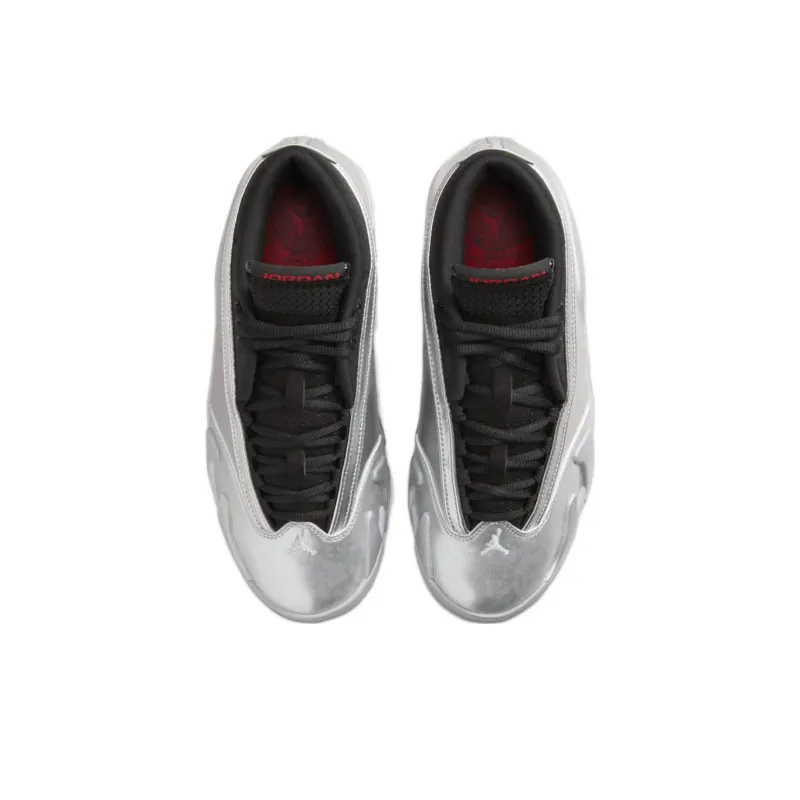 Air Jordan 14 Retro Low 'Metallic Silver' Women's-3