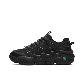 FILA Panini We Velour Retro Basketball Shoes 'Black' Women's