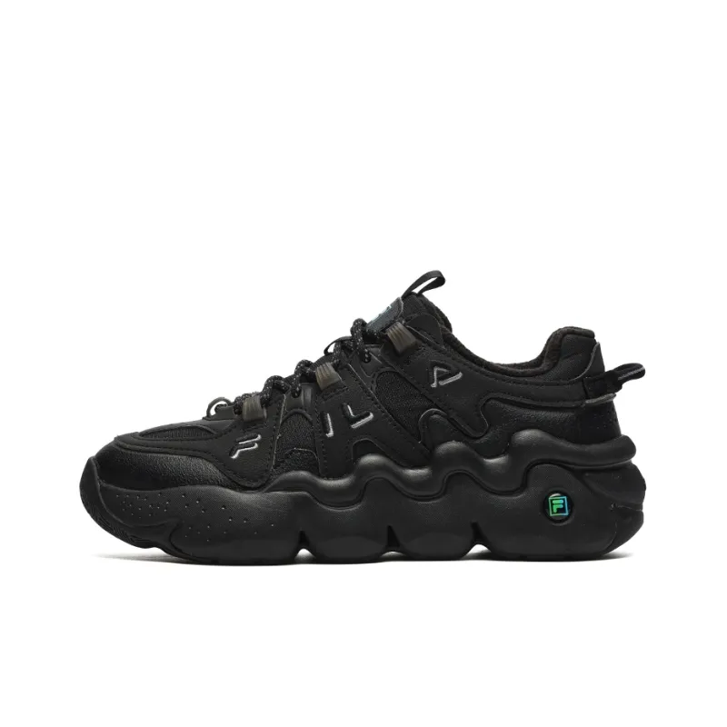 FILA Panini We Velour Retro Basketball Shoes 'Black' Women's-0
