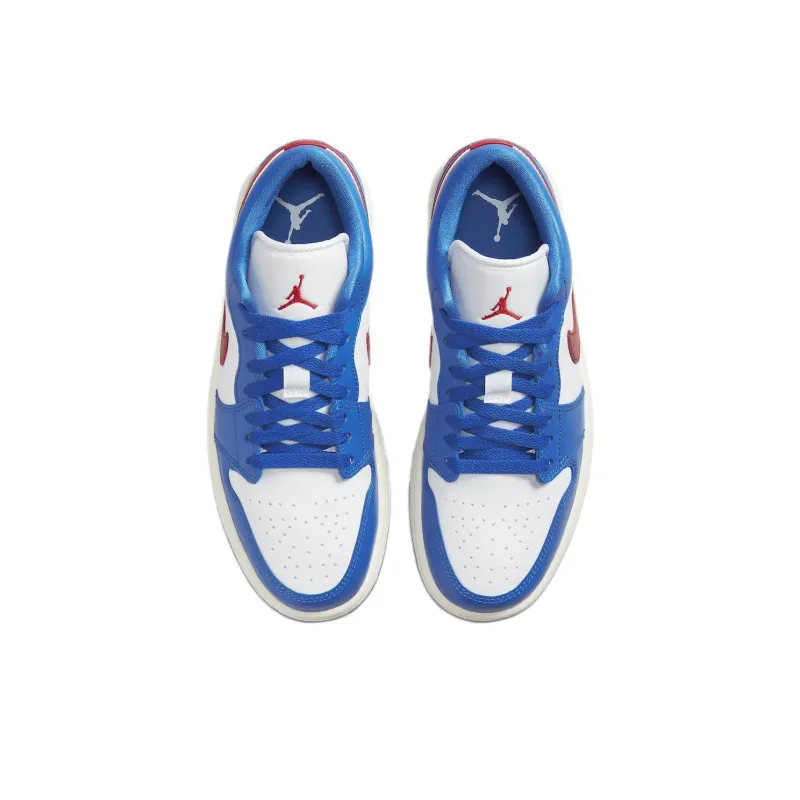 Jordan 1 Low Sport Blue Gym Red Women's-3