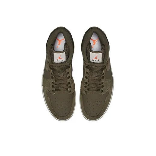 Jordan 1 Mid Olive Canvas 2018-2
