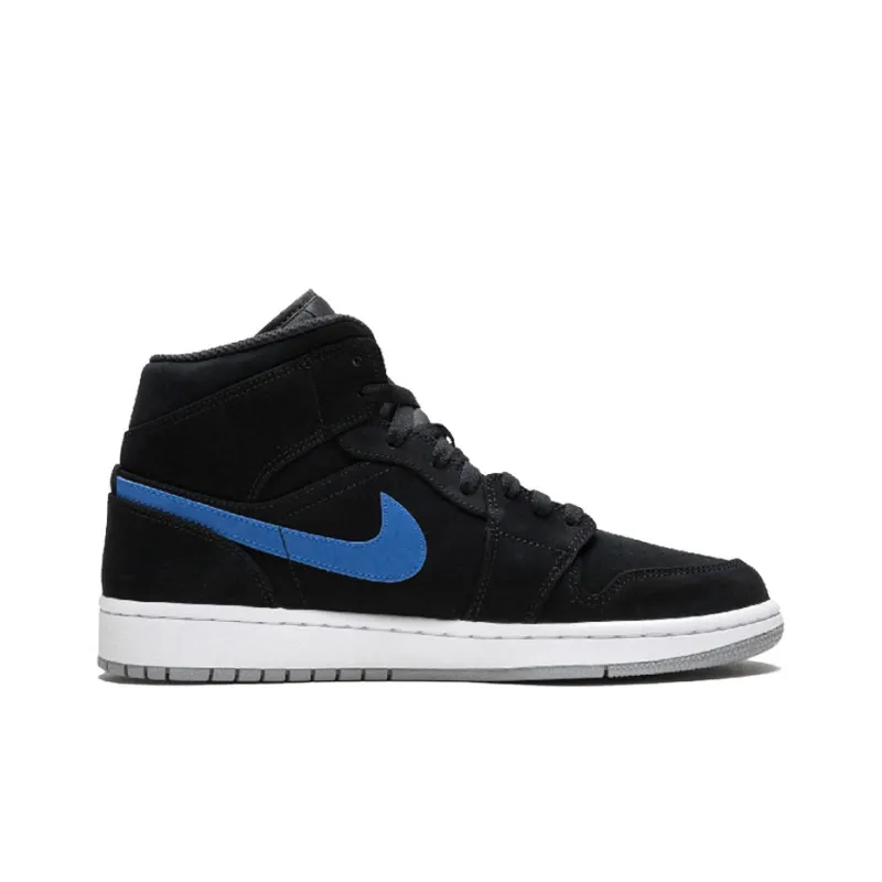 Jordan 1 Mid Multi Color Swoosh Black-1