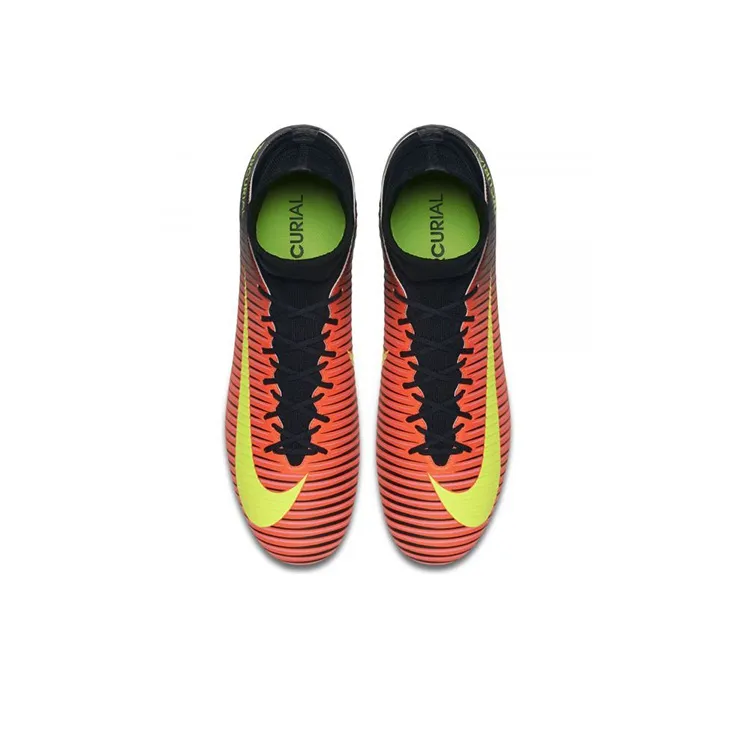 Nike Mercurial Superfly 5 Soccer Shoes Men High Top Orange/Black-3