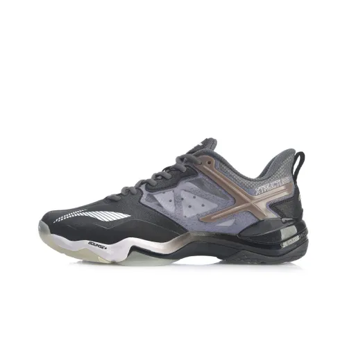 LINING Sonic Boom Badminton Shoes Men Low-Top Black/Grey/White