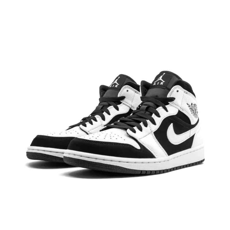 Jordan 1 Mid 'White Black'-2