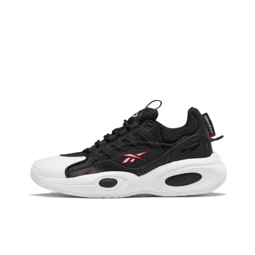 Reebok Solution Mid Black White Vector Red