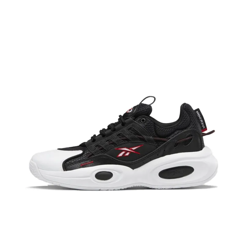 Reebok Solution Mid Black White Vector Red-0