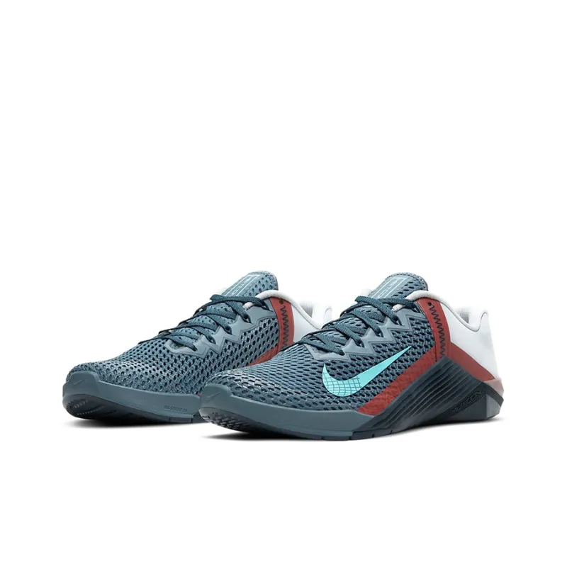 Nike Metcon 6 Cushioning Anti-Slip And Wear-Resistant Low-Top Training Shoes Unisex Blue White Brown-2