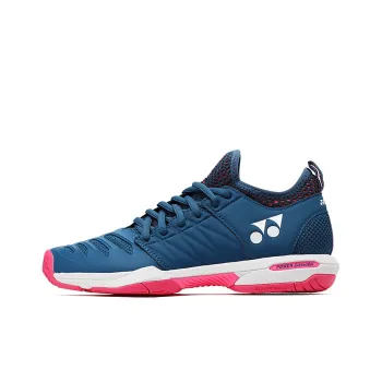 YONEX FUSHIONREV 3 Cushioning Anti Slip Wear Resistant Breathability Low Top Badminton Shoes Women's Navy Blue & Pink