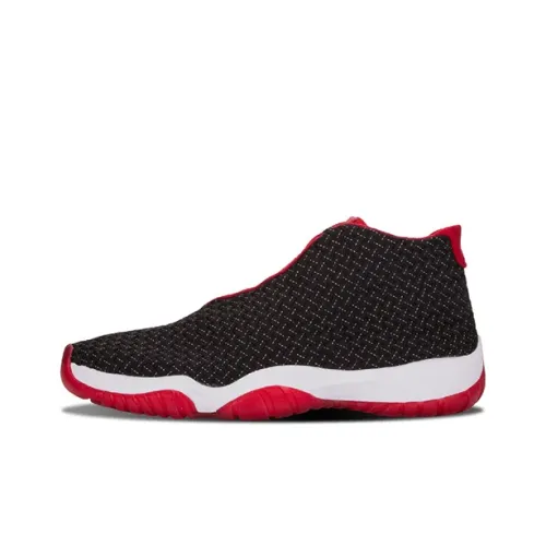 Jordan Future Vintage Basketball Shoes Men Mid-Top Black/Sports Style Red