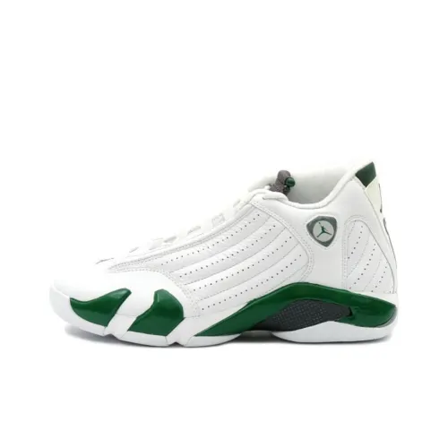 Jordan 14 Retro White Forest Green