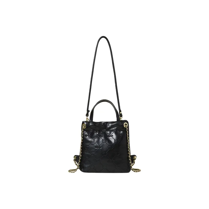 Miffy PU One Shoulder Portable Trash Bag Backpack Regular Women's Ecru/Black-8
