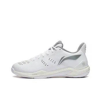 LiNing Cloud Thunder Low Top Badminton Shoes Unisex White
