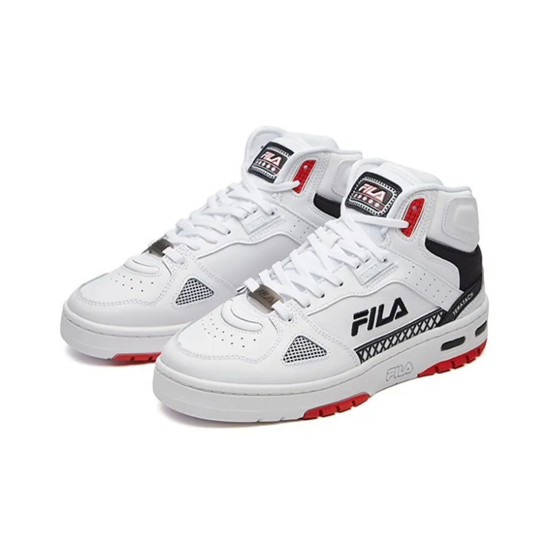 FILA Teratach High Top White/Red/Black Women's-4