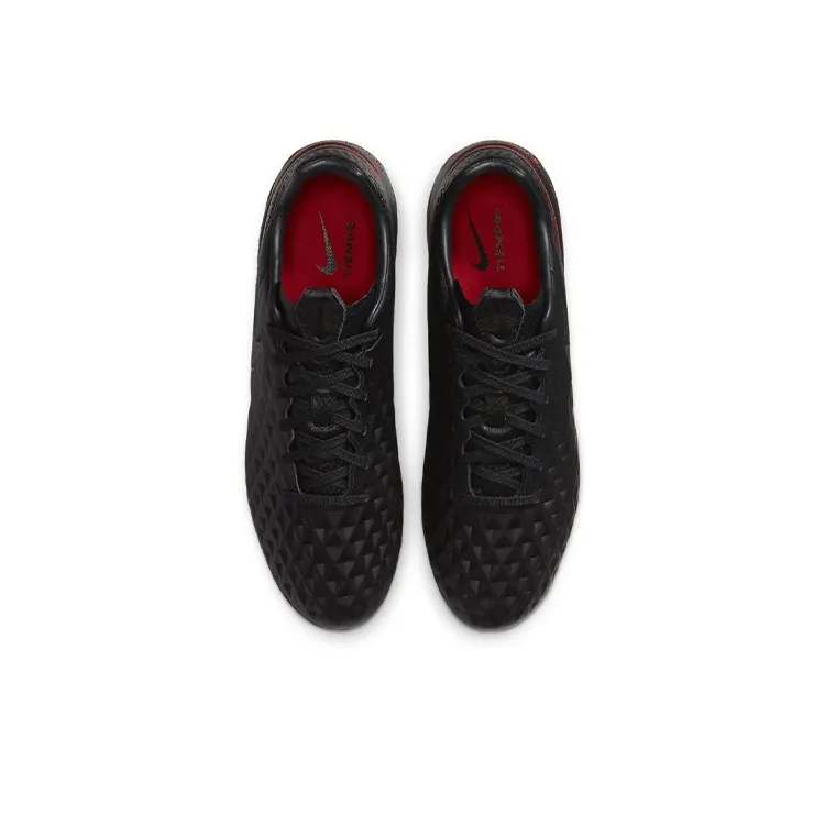 Nike Tiempo Legend 8 PRO Artificial Ground Cushioning Anti-Slip And Wear-Resistant Soccer Shoes Black Red-3