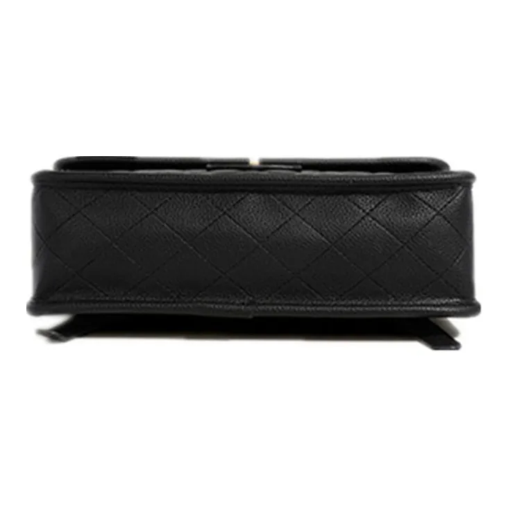 NOMK PU Small Square Bag Backpack Medium Size Women's Black-4