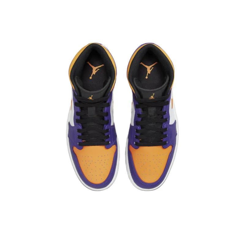 Air Jordan 1 Mid 'Lakers Purple'-3
