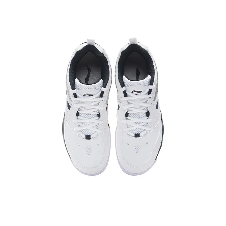 LiNing Koba Shock Absorbers Slip Resistant, Abrasion Resistant, Breathable Low Top Badminton Shoes Men's White Black-3