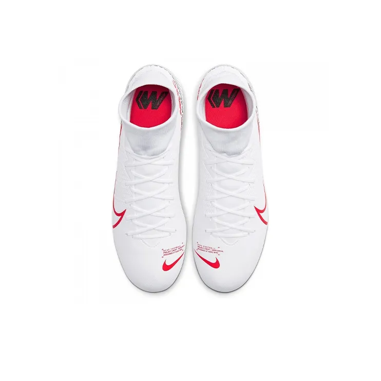 Nike Mercurial Superfly 7 Soccer Shoes Men Mid-Top White/Red-3